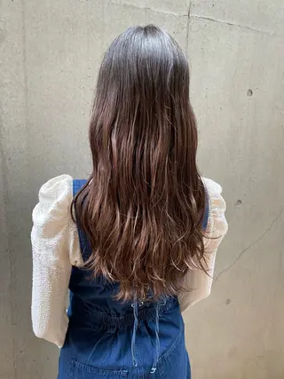 セミロング 大人可愛い♡コテ巻き パーマ🌼杉田 萌恵のヘアスタイル