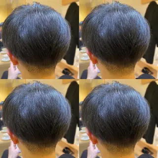 ショート カラー メンズ 金島 青のヘアスタイル