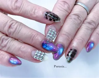ネイル Purasia高橋✧ マグ/ワンホン/地雷のネイルデザイン