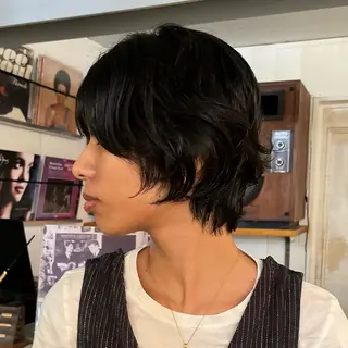 ショート レイヤー/ベージュ mikuのヘアスタイル