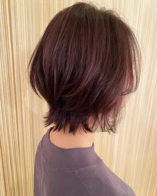 ミディアム くせ毛×ショート 上岡勇祐のヘアスタイル