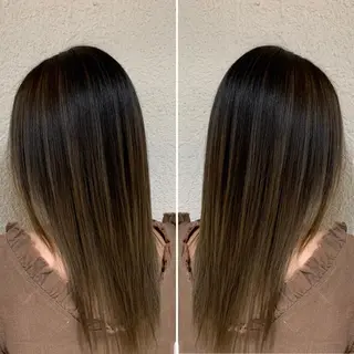 ミディアム カラー ブリーチ特化/ハイト ーン/ホワイトカラーのヘアスタイル