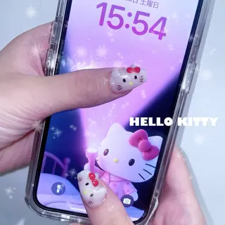 ネイル ️🫧もこ 艶感ネイル🫧のネイルデザイン