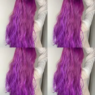 ロング カラー 似合わせ/ブリーチ カラー.岡田友仁のヘアスタイル