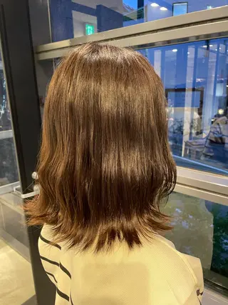 ミディアム カラー porto まなみのヘアスタイル