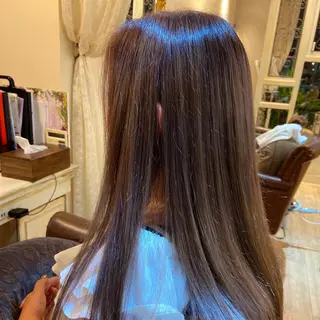 ロング カラー ヘアアレンジ Plaatje💐 ゆずはのヘアスタイル