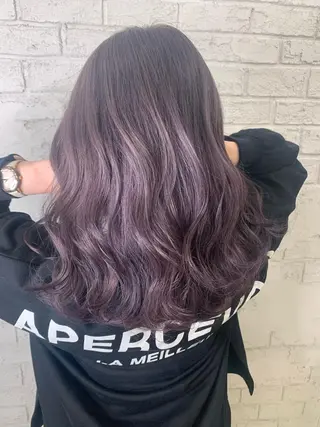 セミロング 🇺🇸ハイライト特 化美容師🇺🇸漆沢のヘアスタイル