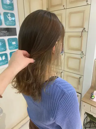 ミディアム ヘアアレンジ 透明感カラー 古山 結季🌙🖤のヘアスタイル