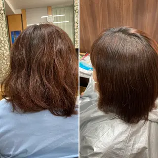 ミディアム katae sayoriのヘアスタイル