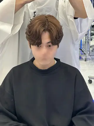 ショート カラー パーマ メンズヘアセンス宇田川交番前店所属・メンズ特化 /パーマ/大窪歩輝のヘアスタイル