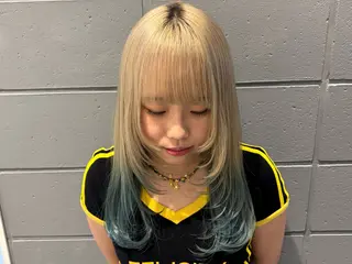 セミロング カラー デザインカラー /rioのヘアスタイル