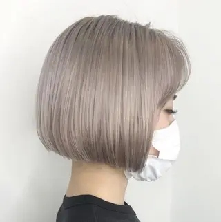 ショート まろみ暖色×ボブ ×chia🕯のヘアスタイル