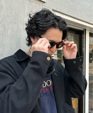 ショート パーマ メンズ ✳︎透明感カラー✳︎ ボブ✳︎nanaのヘアスタイル