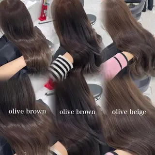 カラー 🤍ブリーチなし ブラウンhimi🤍のヘアスタイル