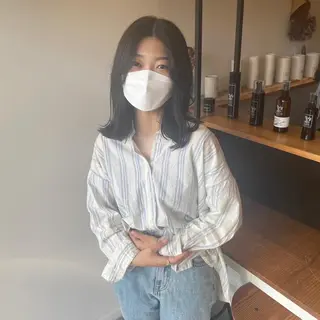 セミロング 髙橋奈緒子 ⭐︎newi京橋のヘアスタイル