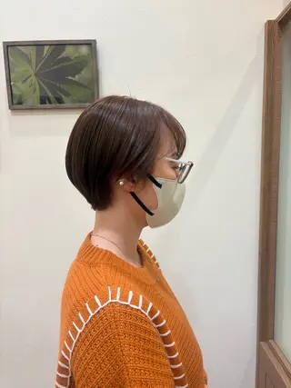 ショート カラー パーマ Moe🫧 ショート🩶のヘアスタイル