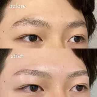 メンズ アイブロウ まつ毛/眉毛/WAX 🌱半個室サロン結のマツエク・マツパデザイン