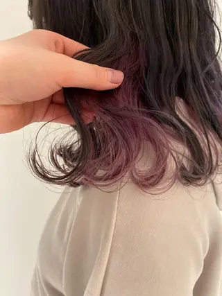 セミロング カラー ナチュラル/韓国💎 haruka 💎のヘアスタイル