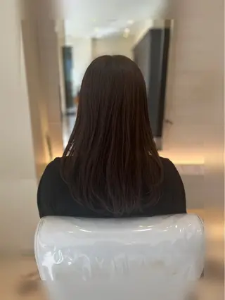 セミロング 大川 愛未のヘアスタイル