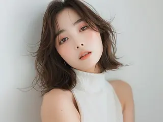 カラー 束感まつぱ🥑🤍 NATUKI🤍のヘアスタイル