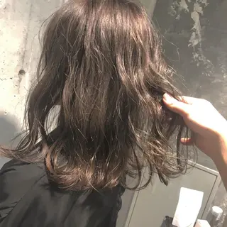 ミディアム カラー ヘアアレンジ 美髪矯正/透明感カラ ー🫧YUUKI🫧のヘアスタイル