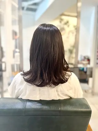 ミディアム 加藤 麻美のヘアスタイル