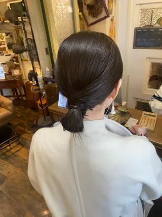 ヘアアレンジ AYANO ／レイヤー／オリーブのヘアスタイル