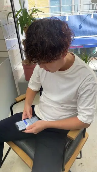 ショート パーマ メンズ メンズ専門サロン wokeのヘアスタイル