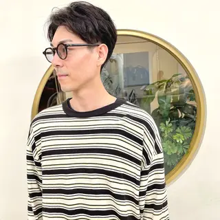 ショート メンズ ショート・ボブ ・ウルフ✂︎IMAIのヘアスタイル