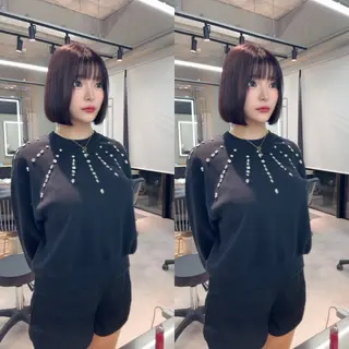 ミディアム カラー ✨髪質改善特化✨副 店長椎葉信乃介のヘアスタイル