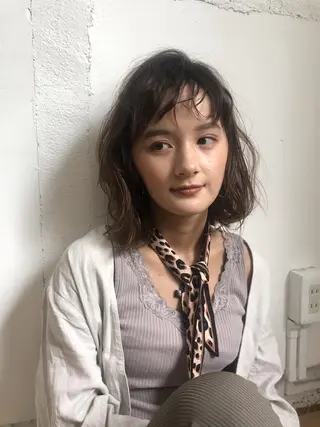 ショート 顔周りの垢抜けヘア 立山愛梨のヘアスタイル