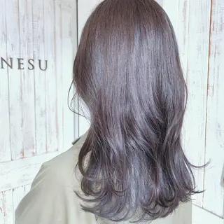 セミロング カラー ヘアアレンジ 似合わせhair🔸 アサダ タカコ🔸のヘアスタイル