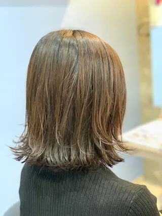 ミディアム 早坂 裕真のヘアスタイル