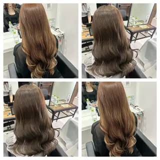 セミロング カラー ヘアアレンジ 🎀推し活ヘアー🎀 Yuuna🐰💖のヘアスタイル