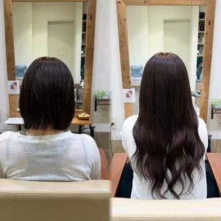 ロング SOU/エクステ /ダブルカラーのヘアスタイル
