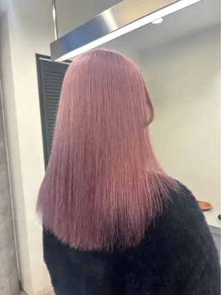 セミロング カラー 韓国ハイトーンカラー kana♡のヘアスタイル