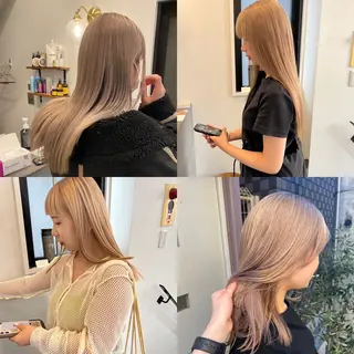 セミロング カラー ボブ／パーマ指名 No. 1🍃れんとのヘアスタイル