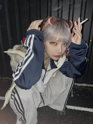 カラー 莉乃/縮毛矯正/髪質 改善/艶カラーのヘアスタイル