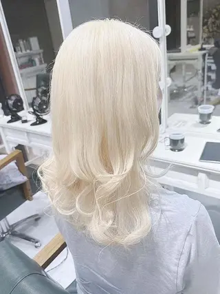 セミロング カラー ヘアアレンジ Days 透明感カラーのヘアスタイル