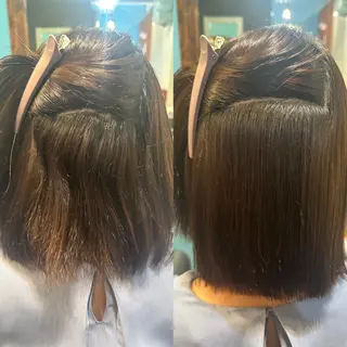 ミディアム 安達 望のヘアスタイル