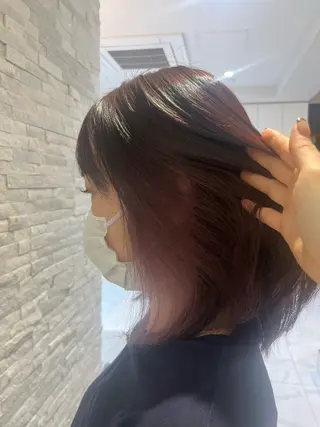 ミディアム KINGDOM 萩原あかねのヘアスタイル