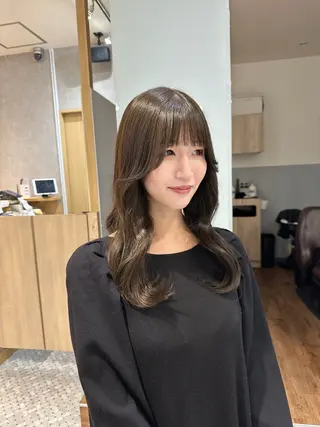 ロング カラー ヘアアレンジ REONA🪽✨薬院 レイヤーカット🫧のヘアスタイル