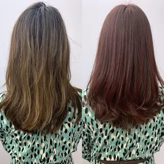 ミディアム カラー 縮毛矯正×髪質改善 店長　DAITOのヘアスタイル