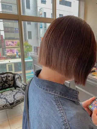 ショート 透け感/くびれヘア/ レイヤー/カズキ🍭のヘアスタイル