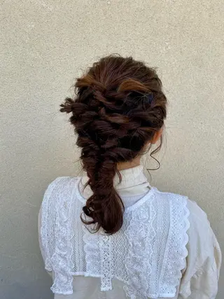 ヘアアレンジ 透明感カラー 🦙なりたりみのヘアスタイル