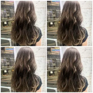 ロング カラー パーマ ヘアアレンジ メンズ キッズ ネイル マツエク・マツパ レイヤー/顔周り 韓国ヘア森田和貴のヘアスタイル