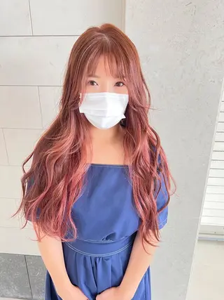ロング カラー フルガキ ハルカ天神美容室のヘアスタイル