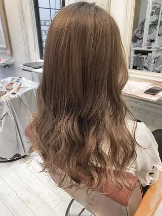 セミロング カラー ブリーチ koheiのヘアスタイル