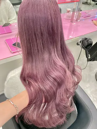 ミディアム カラー 🎀🧁ダメージレス 艶髪カラー🧁🎀のヘアスタイル