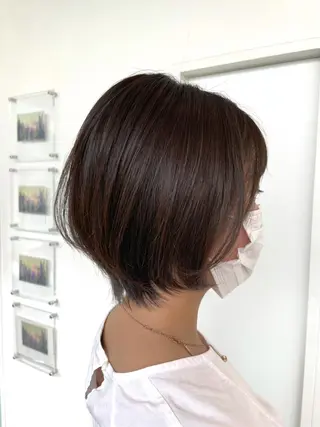 ショート ハイライト無料 韓国ヘア/レイヤーのヘアスタイル